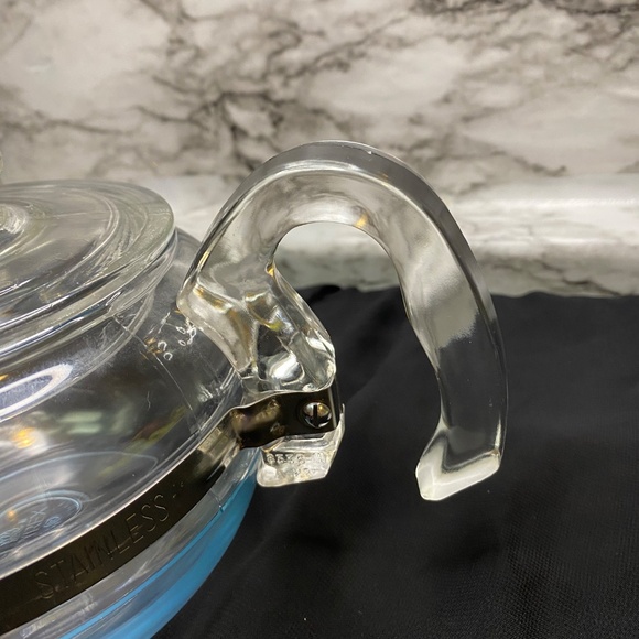 * vintage Pyrex Flameware 6-cup percolator coffee pot  1930 Vintage - Picture 3 of 8